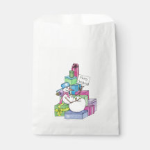 雪だるまの冷たいプレゼント