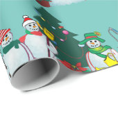 雪だるまの包装紙15c ラッピングペーパー (ロールコーナー)