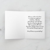 雪だるまの双生児のクリスマスカードを抱き締めること シーズンカード (内部)