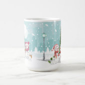 雪だるまの収集と遊ホリデーシーズン コーヒーマグカップ (中央)