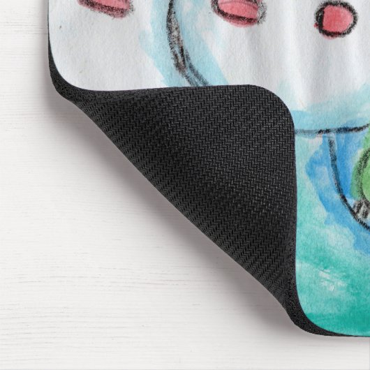 雪だるまの幸せ – Kids Art for CHOC マウスパッド (コーナー)