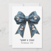 雪だるまの弓 年間ベスト ムードを伝えるホリデーカード シーズンカード (正面)