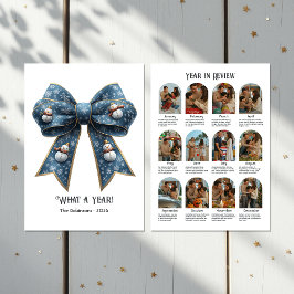 雪だるまの弓 年間ベスト ムードを伝えるホリデー写真カード シーズンカード