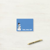 雪だるまの後it®ノート ポストイット (デスク上)