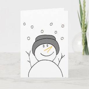 雪だるまの微笑 シーズンカード