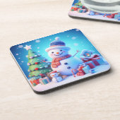 雪だるまの応援 コースター (左側)