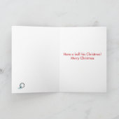 雪だるまの息子のクリスマスの冗談の紙カード シーズンカード (内部)