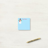 雪だるまの投稿に関するメモ ポストイット (デスク上)