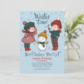 雪だるまの招待状を造ろう 招待状 (スタンド正面)