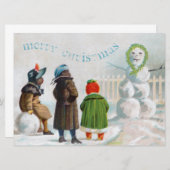 雪だるまの招待状 招待状 (正面/裏面)