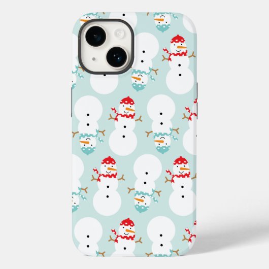 雪だるまの携帯ケース Case-Mate iPhoneケース (裏面)
