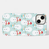 雪だるまの携帯ケース Case-Mate iPhoneケース (裏面 (横))