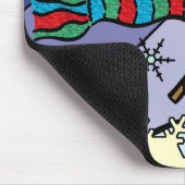 雪だるまの景色 マウスパッド (コーナー)