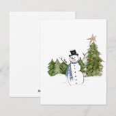 雪だるまの松 シーズンカード (正面/裏面)