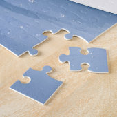 雪だるまの構築 | 水彩絵を描冬 ジグソーパズル (側面)