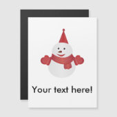 雪だるまの漫画 (正面/裏面)