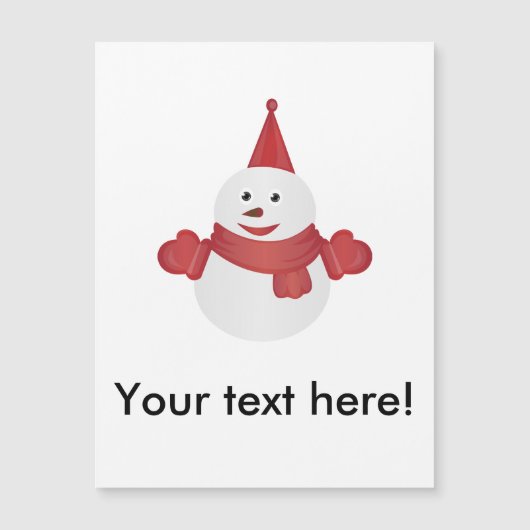 雪だるまの漫画 (正面)