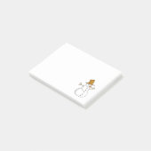 雪だるまの漫画 ポストイット (アングル)