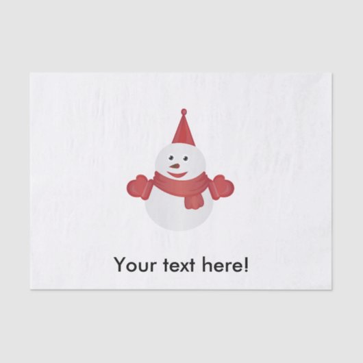 雪だるまの漫画 薄葉紙 (正面)