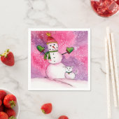 雪だるまの犬 ディック カクテル ペーパーナプキン スタンダードカクテルナプキン (インサイチュ)