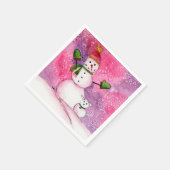 雪だるまの犬 ディック カクテル ペーパーナプキン スタンダードカクテルナプキン (角)