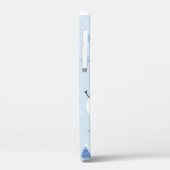 雪だるまの継ぎ目のない模様，冬の背景，冬  Case-Mate iPhoneケース (裏面 / 左)