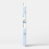 雪だるまの継ぎ目のない模様，冬の背景，冬  Case-Mate iPhoneケース (裏面 / 右)