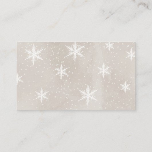 雪だるまの赤ちゃんシャワーどのように大きいママのお腹 エンクロージャーカード (裏面)