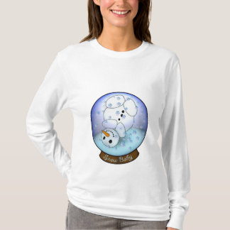 雪だるまの雪の地球のベビー Tシャツ
