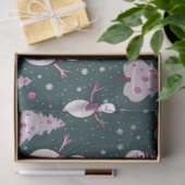 雪だるまの雪片クリスマスツリークリスマス 薄葉紙 (ギフト)