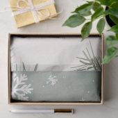 雪だるまの雪片スプルーススプリグスデクページ 薄葉紙 (ギフト)