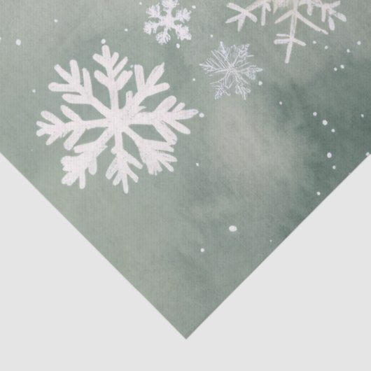 雪だるまの雪片スプルーススプリグスデクページ 薄葉紙 (詳細)