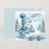 雪だるまの青いワンダーランド (正面/裏面)