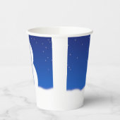 雪だるまの顔クリスマスの描画 紙コップ (左)