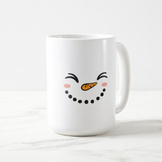 雪だるまの顔 コーヒーマグカップ