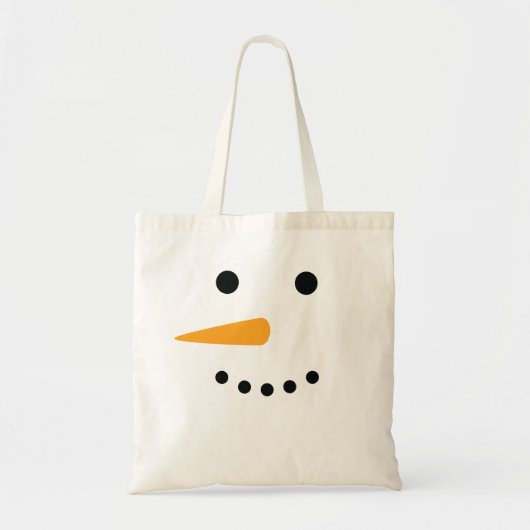 雪だるまの顔 トートバッグ (正面)
