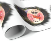 雪だるまの顔 ラッピングペーパー (ロールコーナー)