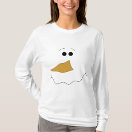 雪だるまの顔 Tシャツ