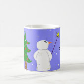 雪だるまの願い事メーカー コーヒーマグカップ (中央)