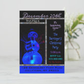 雪だるまの騎士クリスマスパーティの招待状 招待状 (スタンド正面)