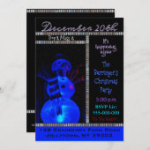 雪だるまの騎士クリスマスパーティの招待状 招待状 (正面/裏面)