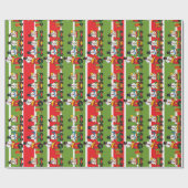 雪だるまのChoo Chooの列車 ラッピングペーパー (フラット)