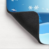 雪だるまのmousepad マウスパッド (コーナー)