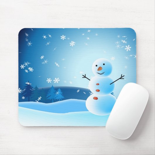雪だるまのmousepad マウスパッド (マウス)