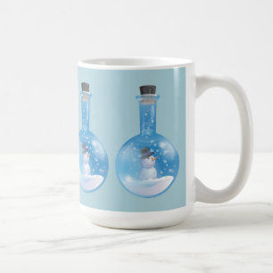 雪だるまのsnowglobeのフラスコ コーヒーマグカップ