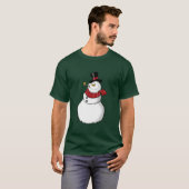 雪だるまのTシャツのスタイルB Tシャツ (正面フル)