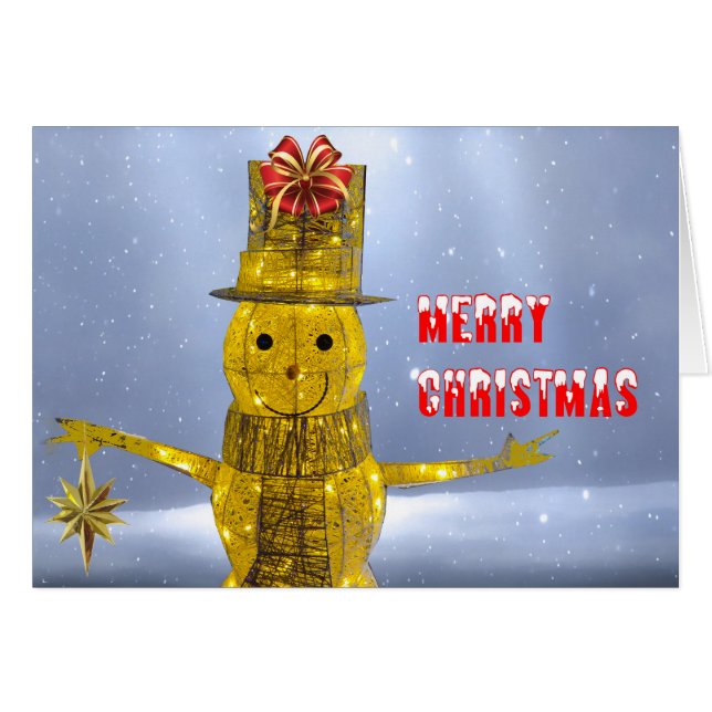 雪だるまはがき用画像 (正面横)