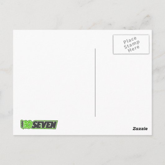 雪だるまはがき ポストカード (裏面)