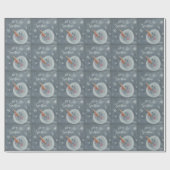 雪だるまはそれがフェイクな黒板のギフト包むこと雪が降るようにしました ラッピングペーパー (フラット)