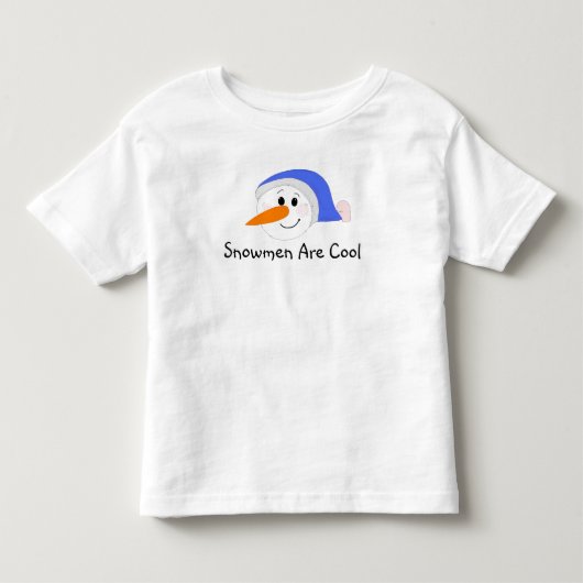 雪だるまはクール トドラーTシャツ (正面)